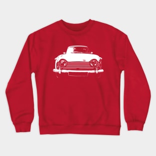 Triumph TR5 1960s British classic car monoblock white Crewneck Sweatshirt